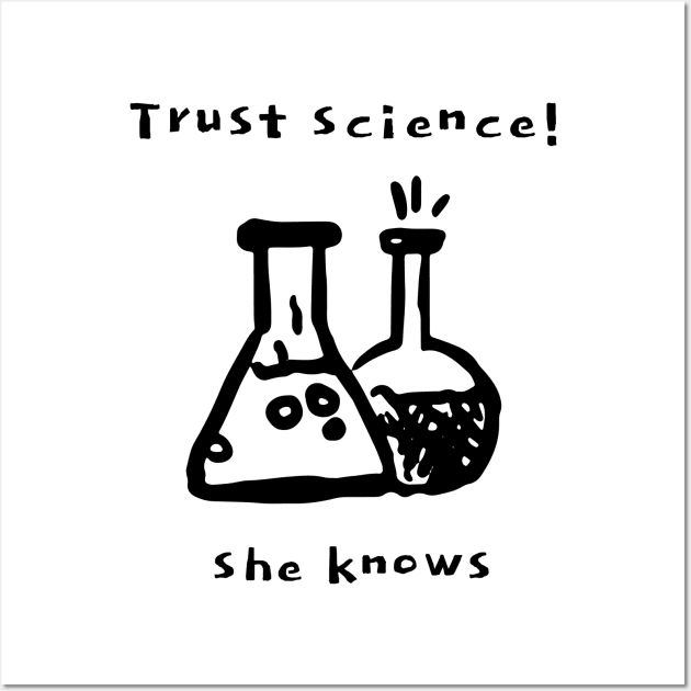 Trust Science Wall Art by Slightly Unhinged